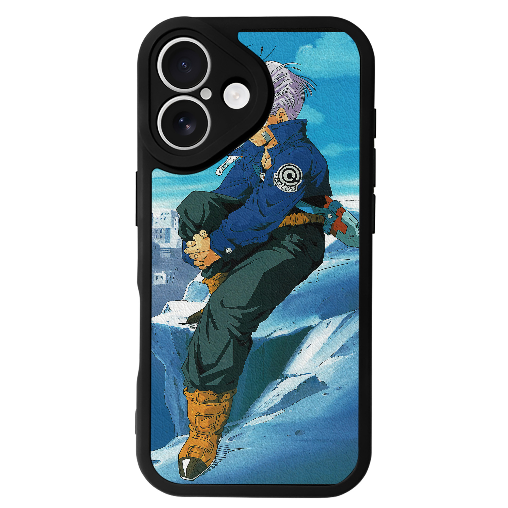 （画像用） ドラゴンボール DRAGON BALL 【iPhone 16シリーズ対応】シリコンスマホケース（レザー調） 材質：シリコン